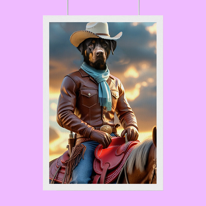 The Cowboy - Custom Pet Portrait